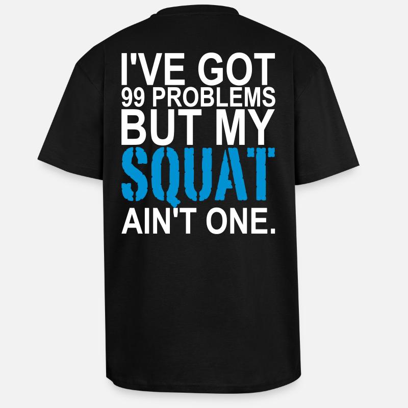 99 Problems - T-shirt unisexe oversize épais - noir