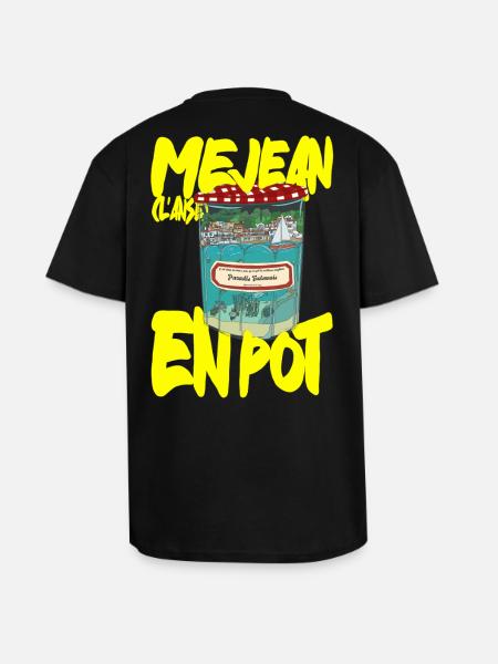 Anse Méjean in a pot - Unisex Oversized Heavyweight T-shirt - black
