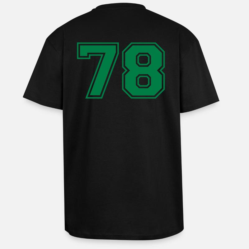 78 - Oversized Heavyweight Unisex T-Shirt - Schwarz