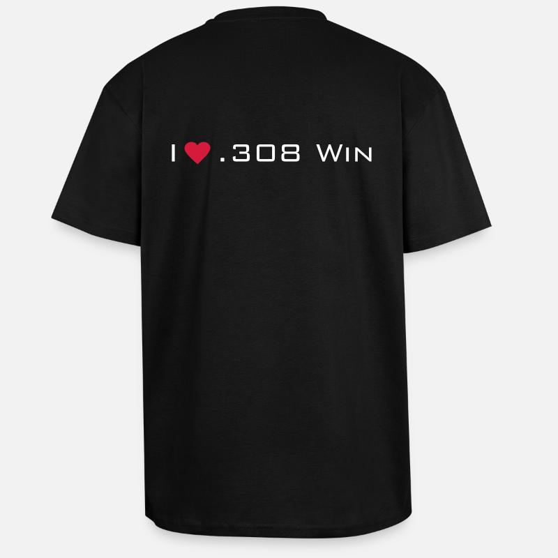 cal. 308 - Unisex Oversized Heavyweight T-shirt - black