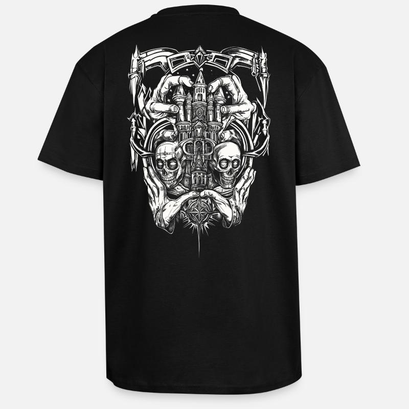 conception de tatouage streetpunk - T-shirt unisexe oversize épais - noir