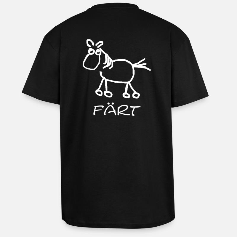 faert_weiss - Oversized Heavyweight Unisex T-Shirt - Schwarz