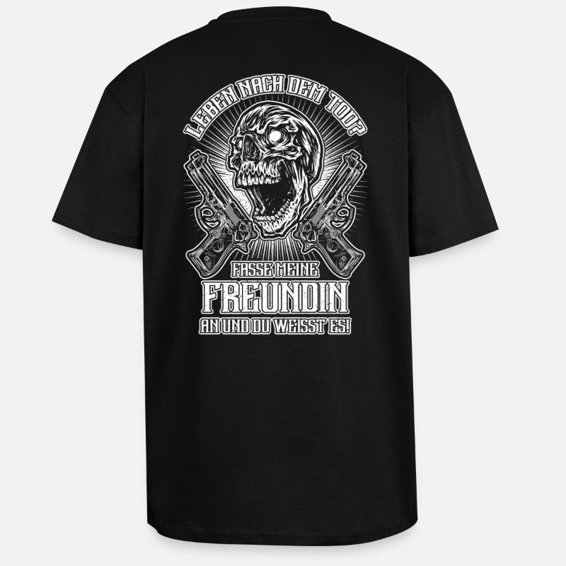 SKULL FREUNDIN - Oversized Heavyweight Unisex T-Shirt - Schwarz