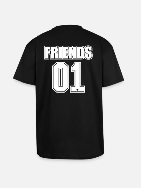 Best Friends Forever / Friends Gift 2 - Unisex Oversized Heavyweight T-shirt - black