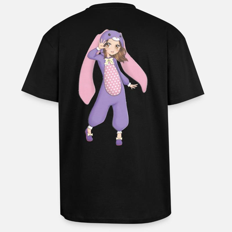 Manga - Unisex Oversized Heavyweight T-shirt - black