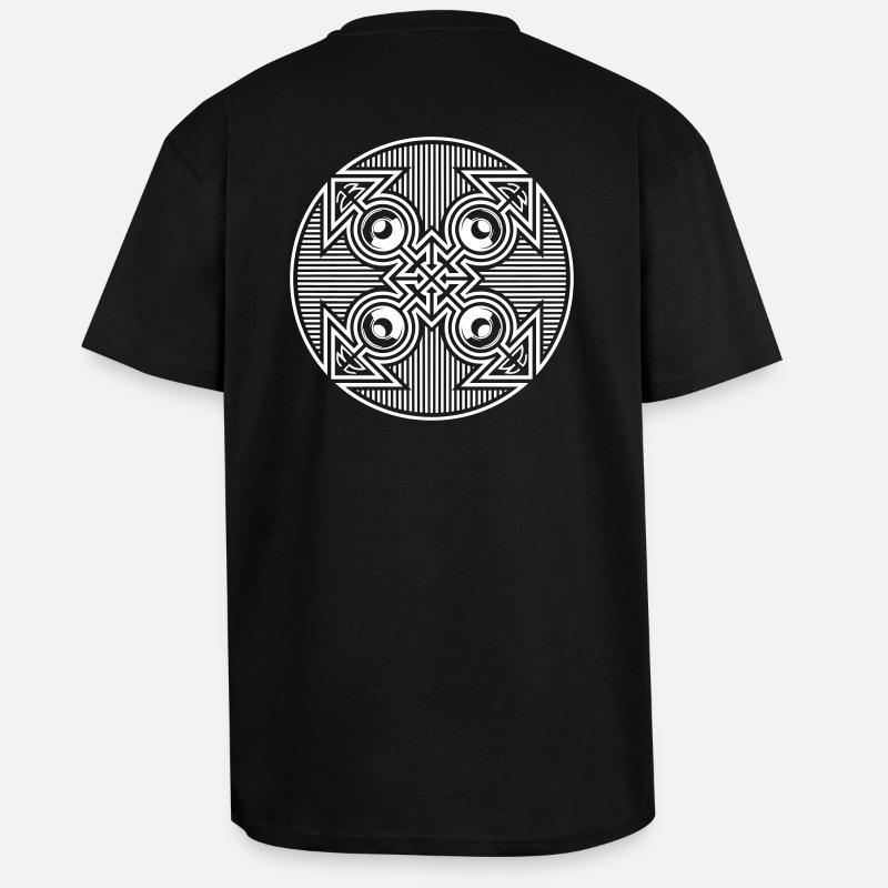 Tekno 23 arrow speaker - Unisex Oversized Heavyweight T-shirt - black