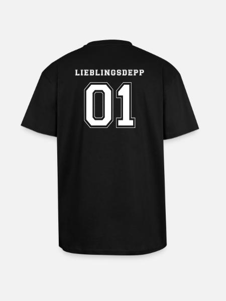 LIEBLINGSDEPP 01 - WHITE EDITION - Oversized Heavyweight Unisex T-Shirt - Schwarz