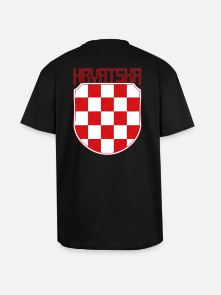 Sahovnica - Oversized Heavyweight Unisex T-Shirt - Schwarz