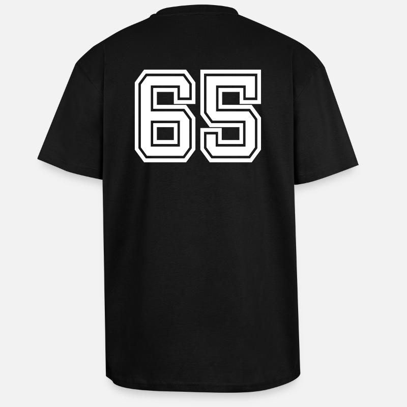 65 - Oversized Heavyweight Unisex T-Shirt - Schwarz