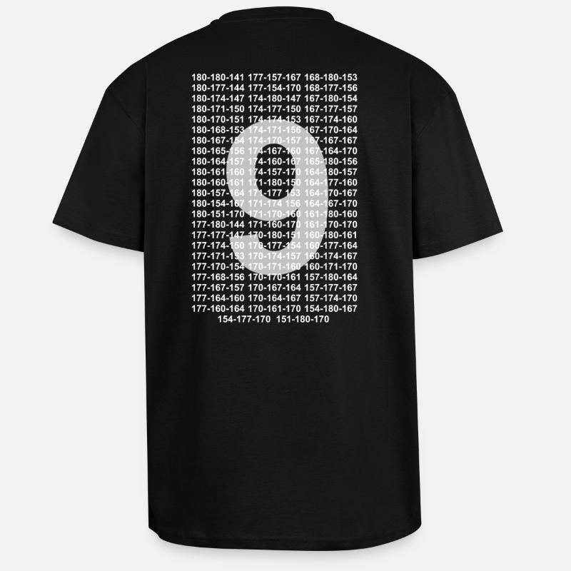 9 Darter light - Unisex Oversized Heavyweight T-shirt - black