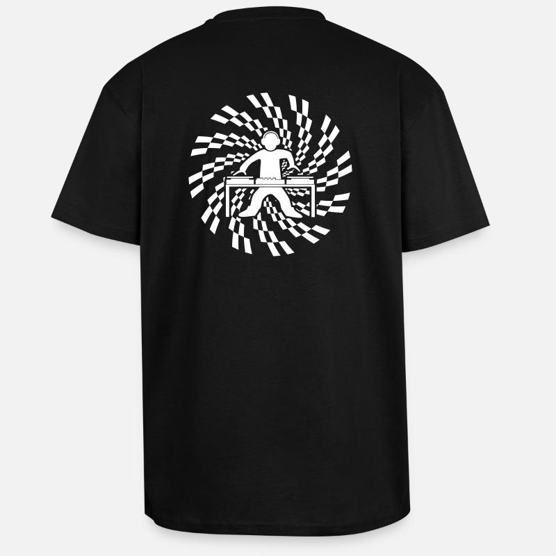 dj deejay 23 - T-shirt unisexe oversize épais - noir