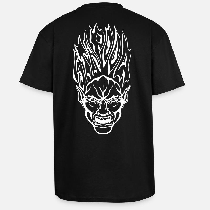 Stapooa demon1 - Unisex Oversized Heavyweight T-shirt - black