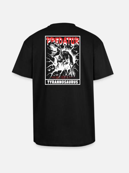 Predator - Tyrannosaurus Rex - Oversized Heavyweight Unisex T-Shirt - Schwarz