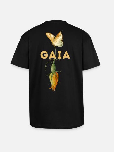 Breathes in Bloom - Unisex Oversized Heavyweight T-shirt - black