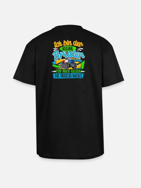 Kleiner Bruder Monstertruck - Oversized Heavyweight Unisex T-Shirt - Schwarz