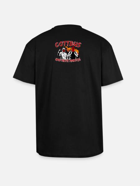 Cottbus und nicht anders UPDATE - Oversized Heavyweight Unisex T-Shirt - Schwarz