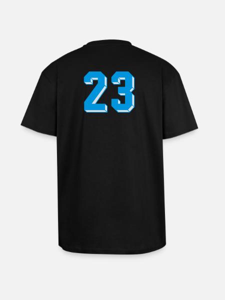 dreiundzwanzig - T-shirt unisexe oversize épais - noir