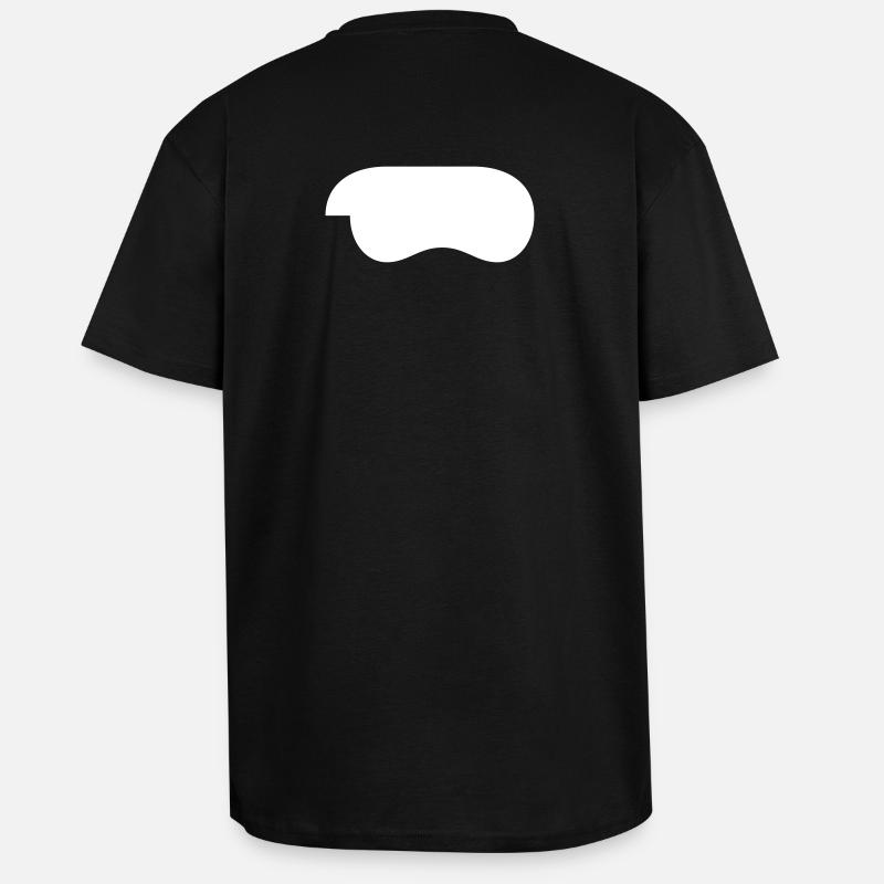 controller-weiss - Oversized Heavyweight Unisex T-Shirt - Schwarz