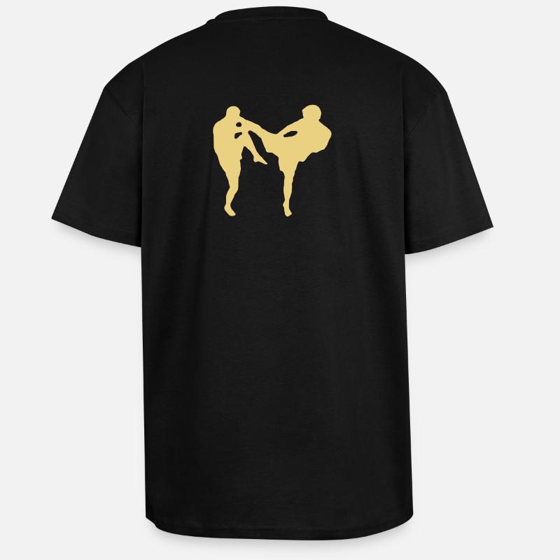 Muay Thai - Oversized Heavyweight Unisex T-Shirt - Schwarz