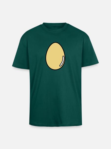 œuf - T-shirt unisexe oversize épais - hunter green