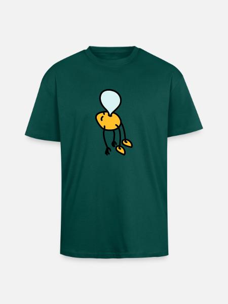 chewing_gum_man - Unisex Oversized Heavyweight T-shirt - hunter green