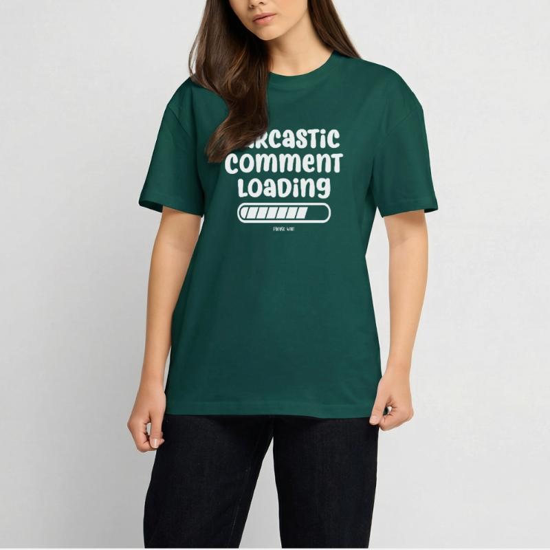 Sarcastic comment loading - please wait Unisex Oversized Heavyweight T-shirt
