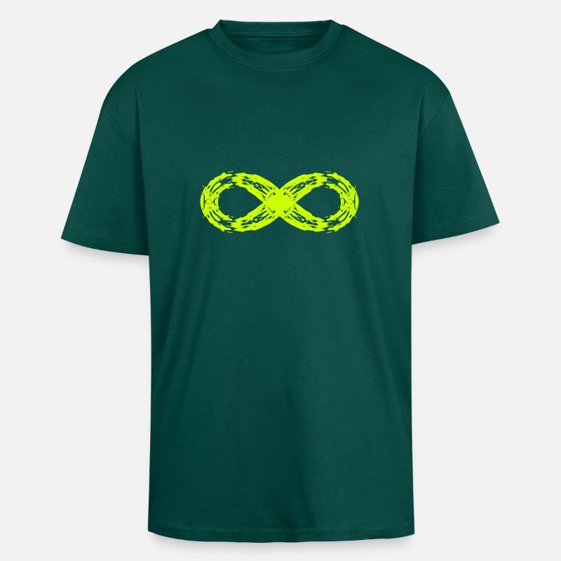 Unendlich Symbol Zeichen Symbol - Oversized Heavyweight Unisex T-Shirt - hunter Green