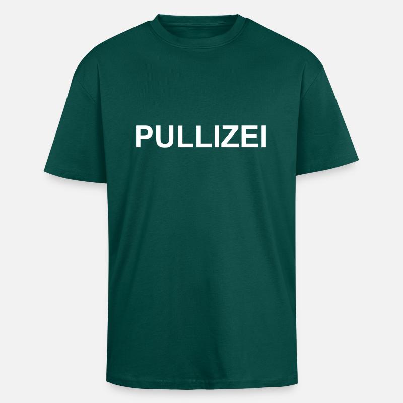 pullizei - T-shirt unisexe oversize épais - hunter green