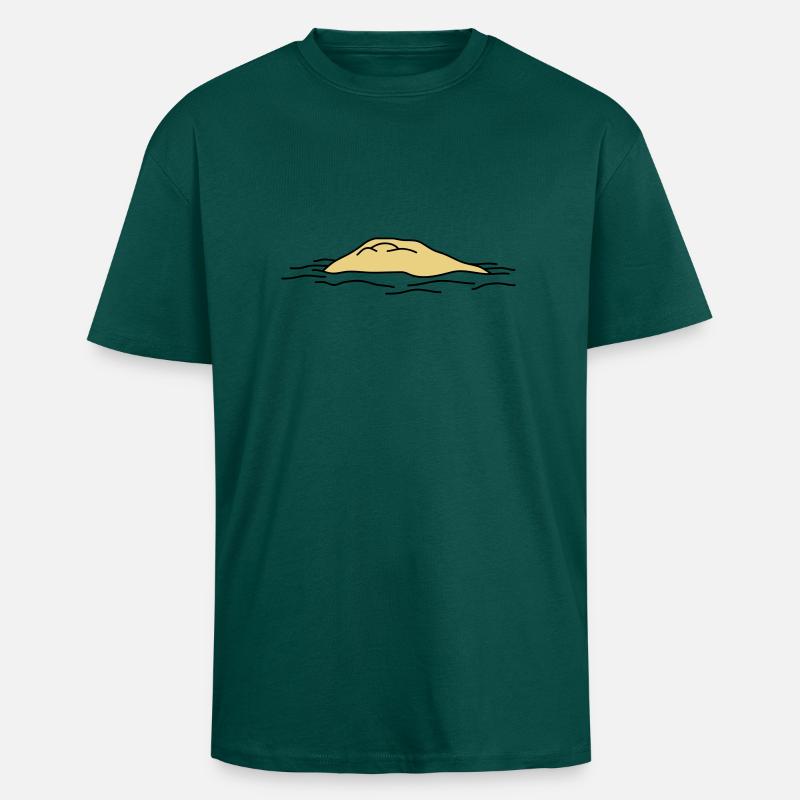 Island - Oversized Heavyweight Unisex T-Shirt - hunter Green