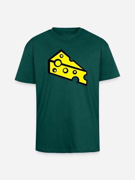cheese_t2 - T-shirt unisexe oversize épais - hunter green