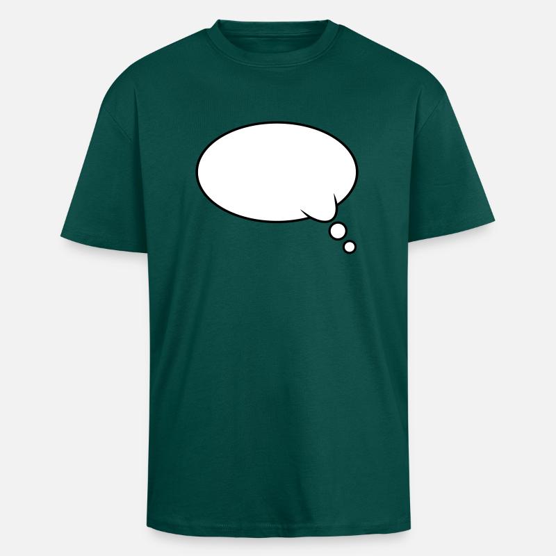 Denkblase Design - Oversized Heavyweight Unisex T-Shirt - hunter Green