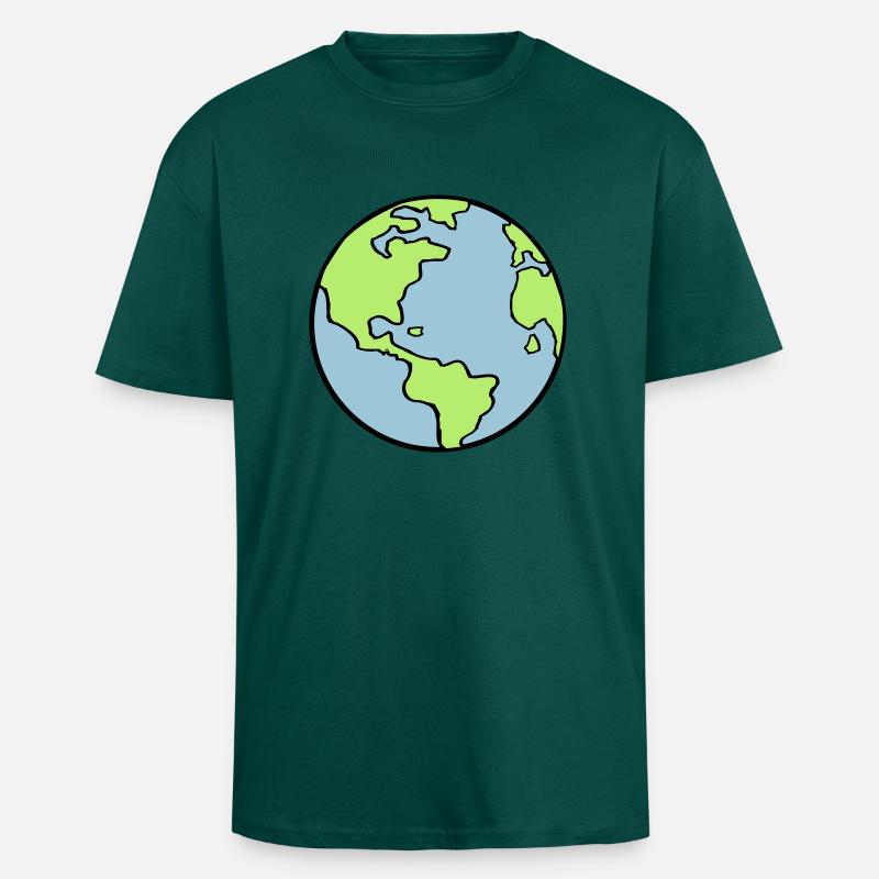 erde_002 - Oversized Heavyweight Unisex T-Shirt - hunter Green