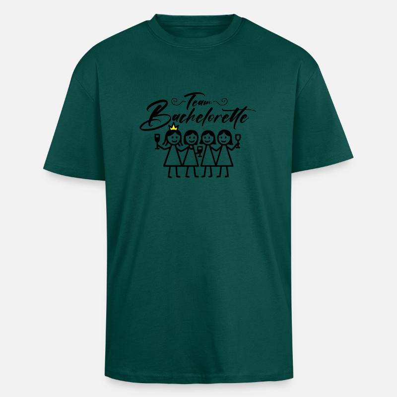 Bachelorette Team Mädels - Oversized Heavyweight Unisex T-Shirt - hunter Green