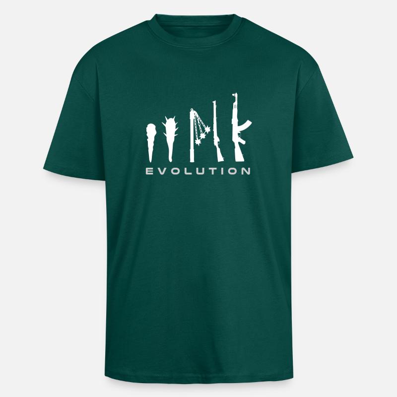 Waffen Evolution - Oversized Heavyweight Unisex T-Shirt - hunter Green
