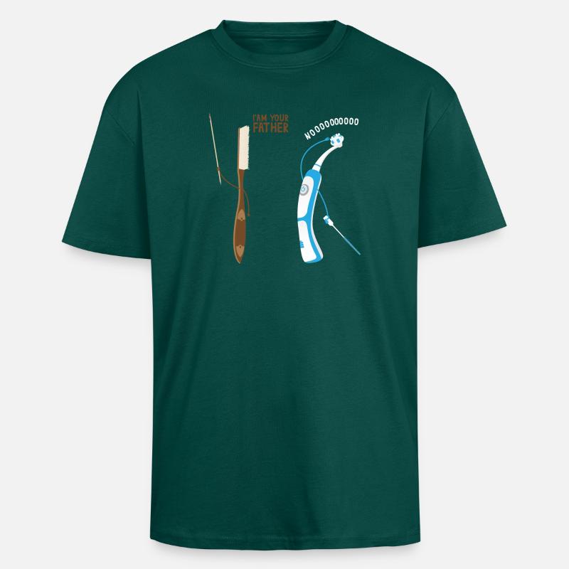 Ich bin dein Vater - Oversized Heavyweight Unisex T-Shirt - hunter Green