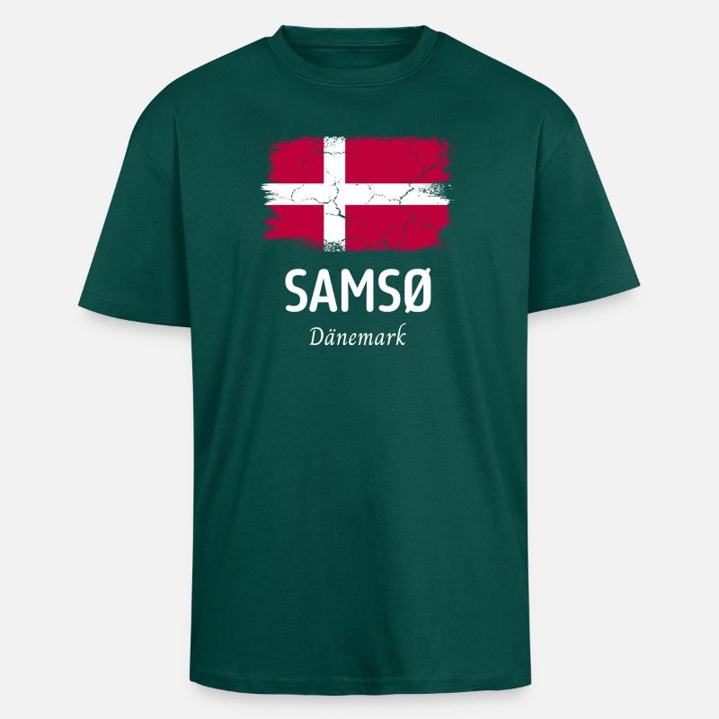 Samso - Unisex Oversized Heavyweight T-shirt - hunter green