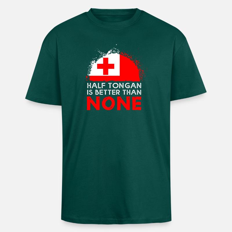 Tonga Tonga Tonga Rugby Tonga - Unisex Oversized Heavyweight T-shirt - hunter green
