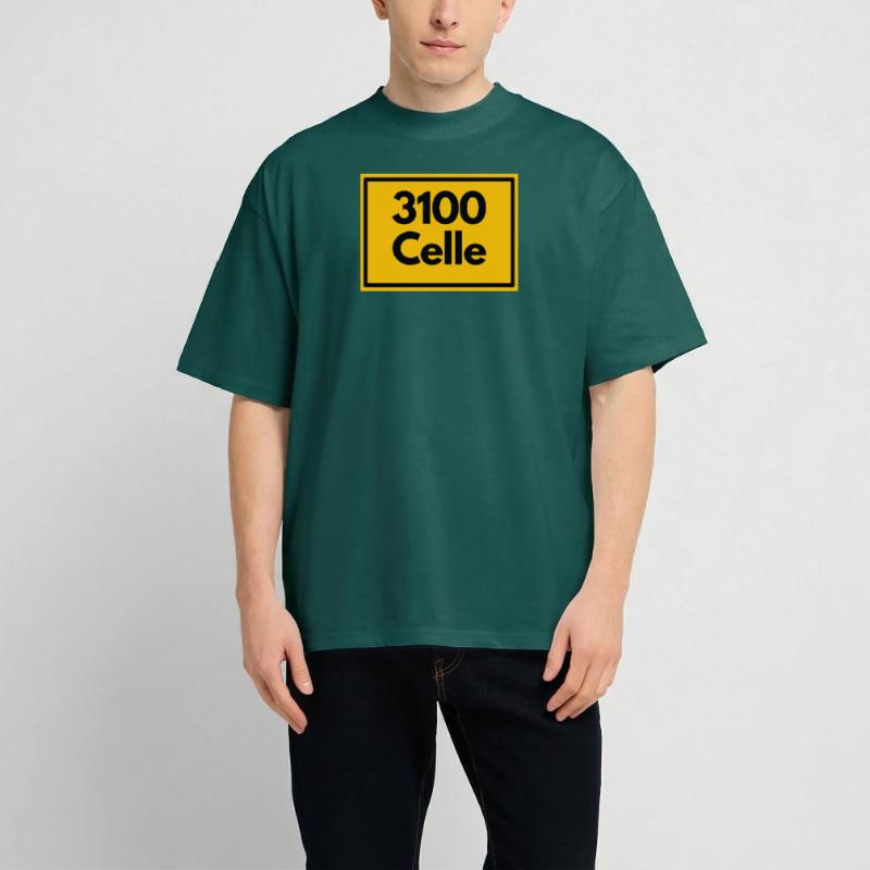 OLD POSTCODE POSTCODE RETRO 3100 CELLE Unisex Oversized Heavyweight T-shirt