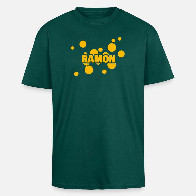 Ramon - T-shirt unisexe oversize épais - hunter green