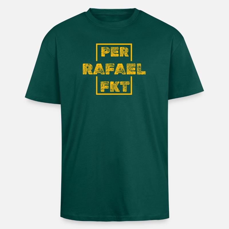 Rafael - T-shirt unisexe oversize épais - hunter green