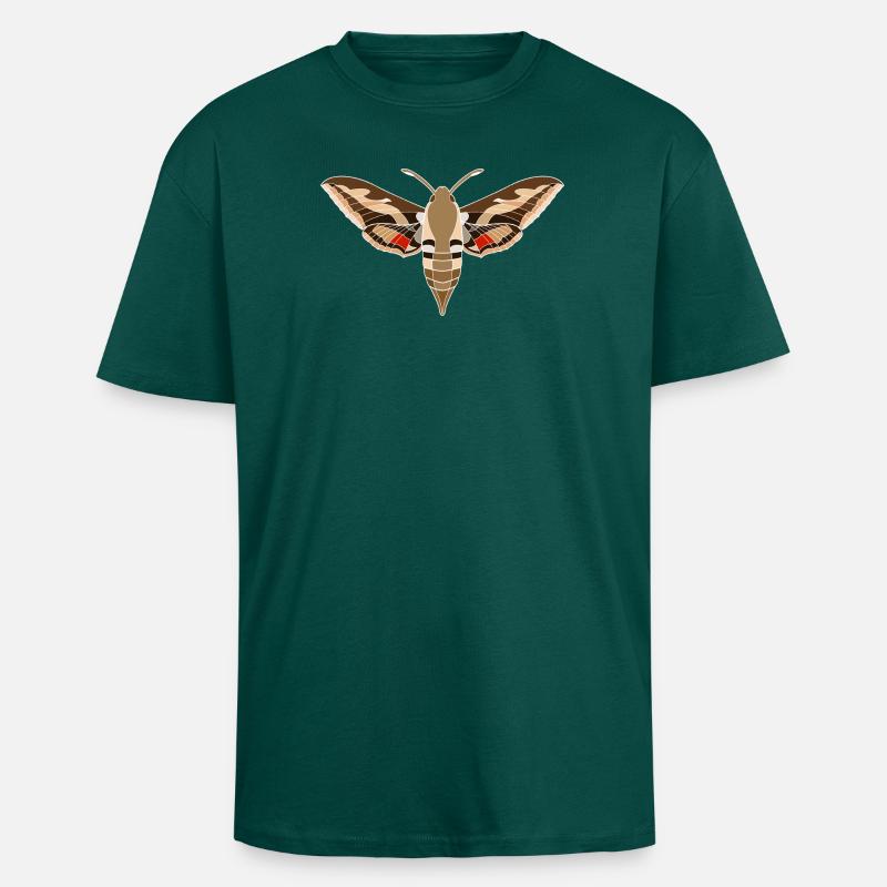 Papillon de paille de lit - T-shirt unisexe oversize épais - hunter green
