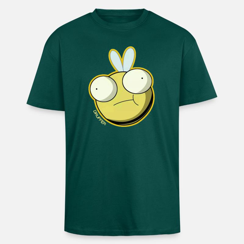DRUFFER™ Face - Oversized Heavyweight Unisex T-Shirt - hunter Green