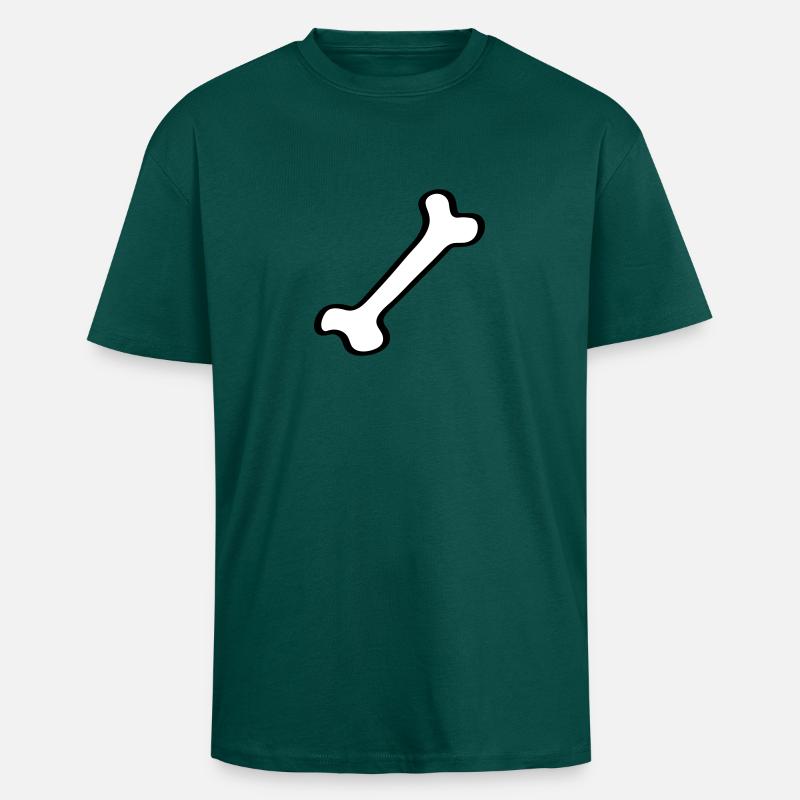 Knochen - Bone 2 - Oversized Heavyweight Unisex T-Shirt - hunter Green