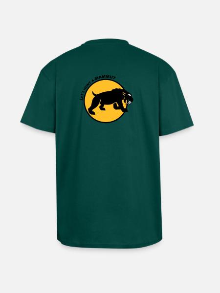 Saber-tooth tiger - Unisex Oversized Heavyweight T-shirt - hunter green