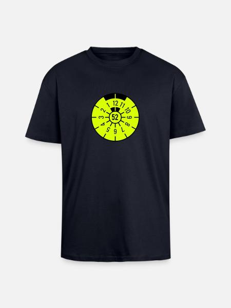 TÜV 1952 - Unisex Oversized Heavyweight T-shirt - french navy