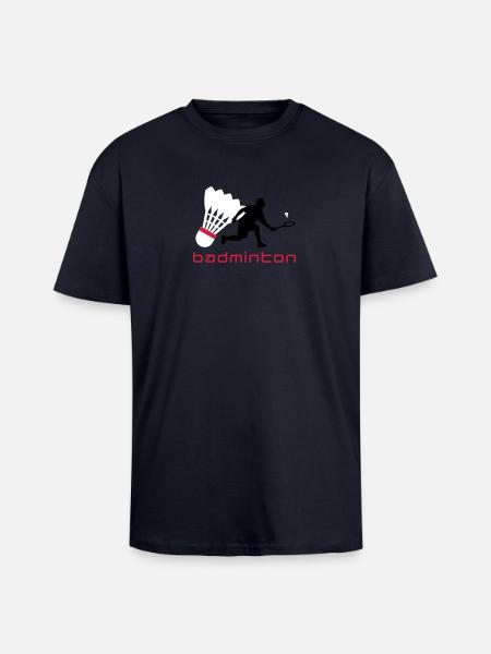 badminton_022011_y_3c - Unisex Oversized Heavyweight T-shirt - french navy