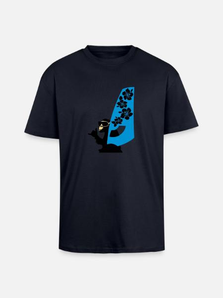 windsurfer - Unisex Oversized Heavyweight T-shirt - french navy