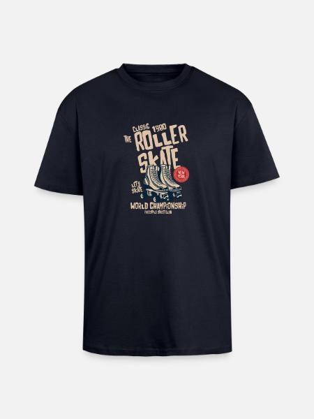 Scooter skate - Unisex Oversized Heavyweight T-shirt - french navy