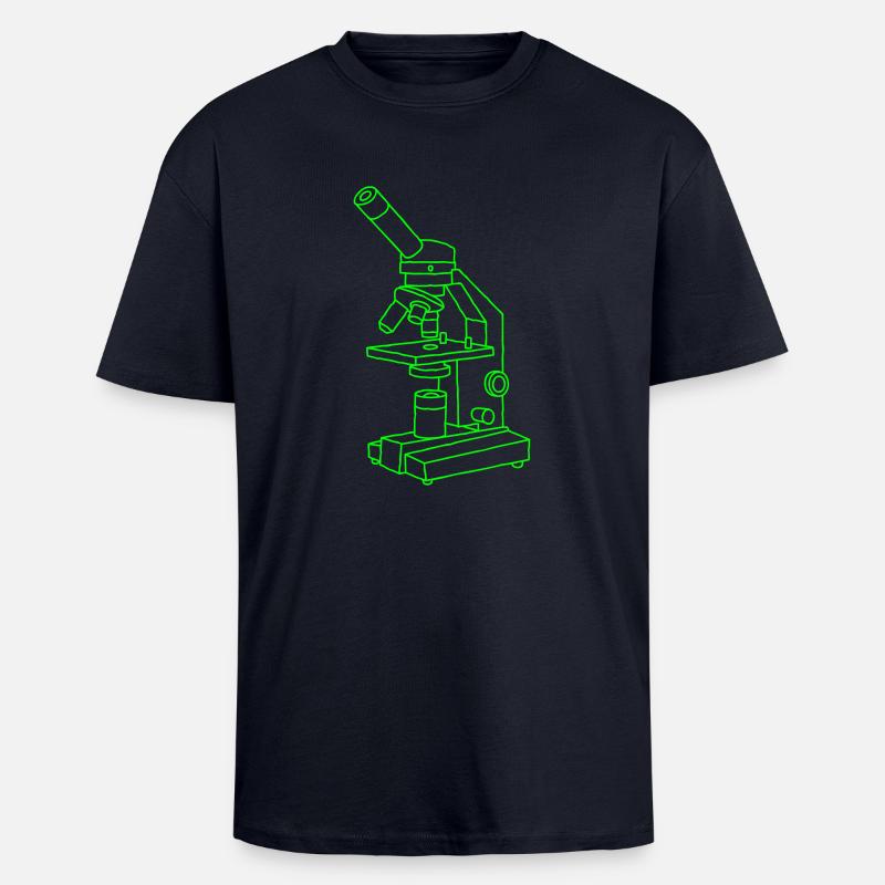 Microscope - Unisex Oversized Heavyweight T-shirt - french navy