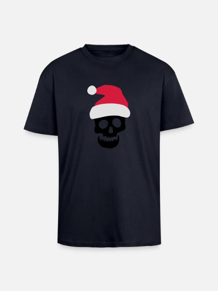christmas - Unisex Oversized Heavyweight T-shirt - french navy